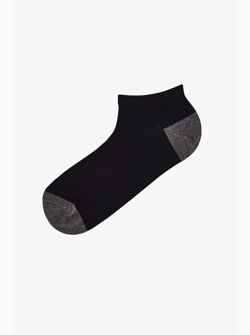 Pack de 2 meias de tornozelo comfort penti Cinza-preto - Kiabi