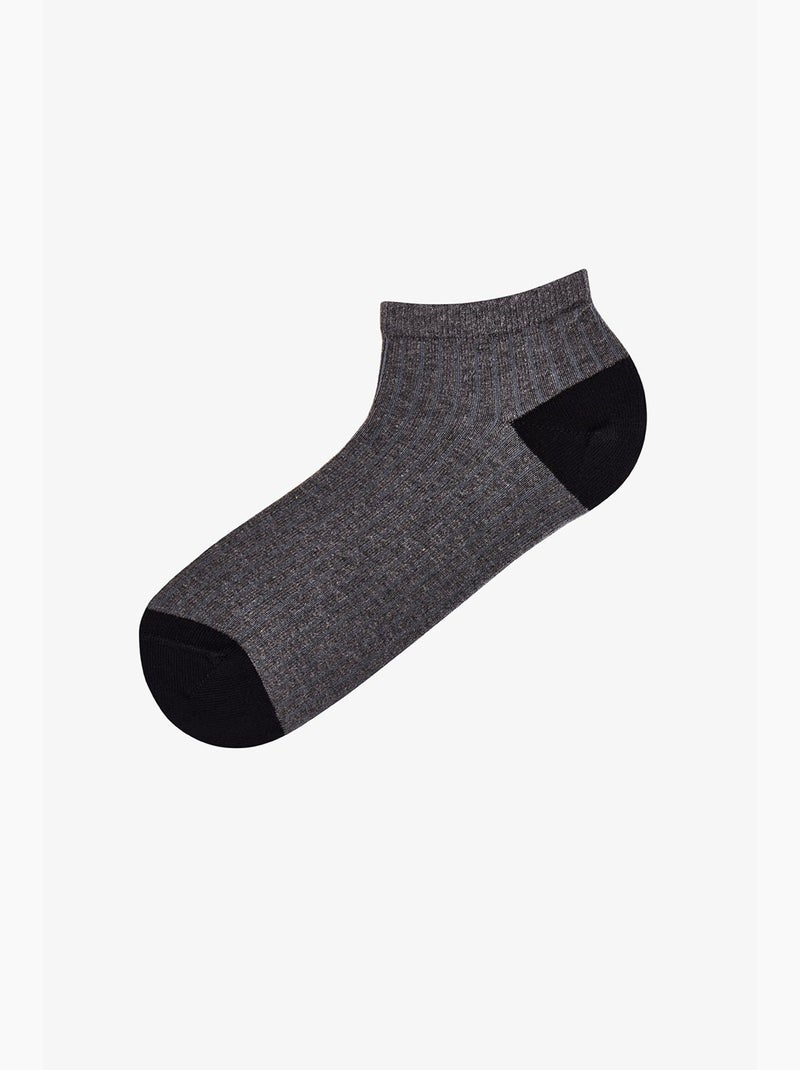 Pack de 2 meias de tornozelo comfort penti Cinza-preto - Kiabi