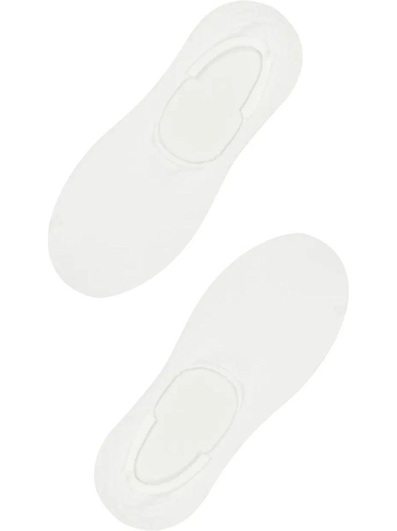 Pack de 2 meias fechadas penti Branco - Kiabi