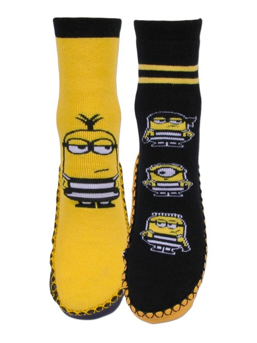Pack de 2 Meias Os Minions - Kiabi Pack de 2 Meias Os Minions - Kiabi
