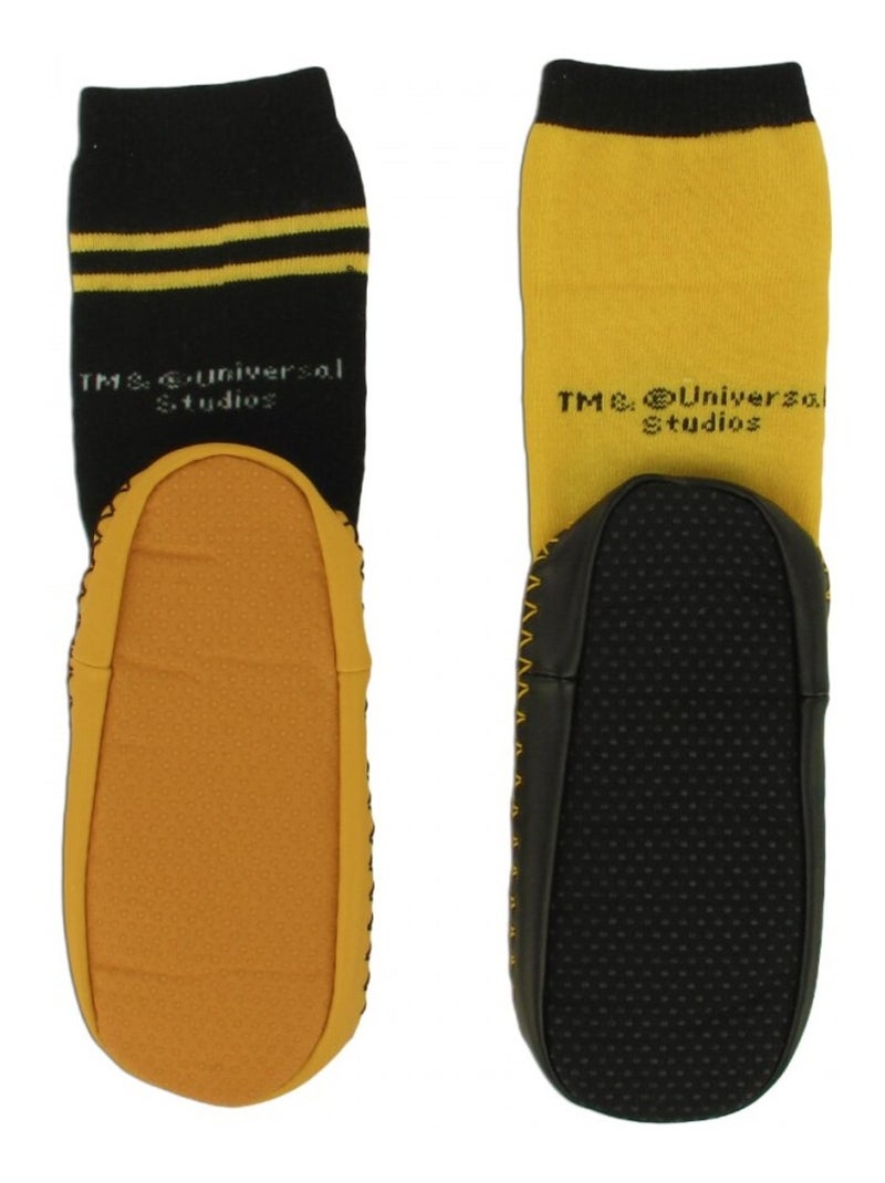 Pack de 2 Meias Os Minions Preto Amarelo - Kiabi