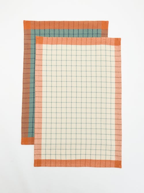 Pack de 2 panos de cozinha - KIABI Home - Kiabi Pack de 2 panos de cozinha - KIABI Home - Kiabi