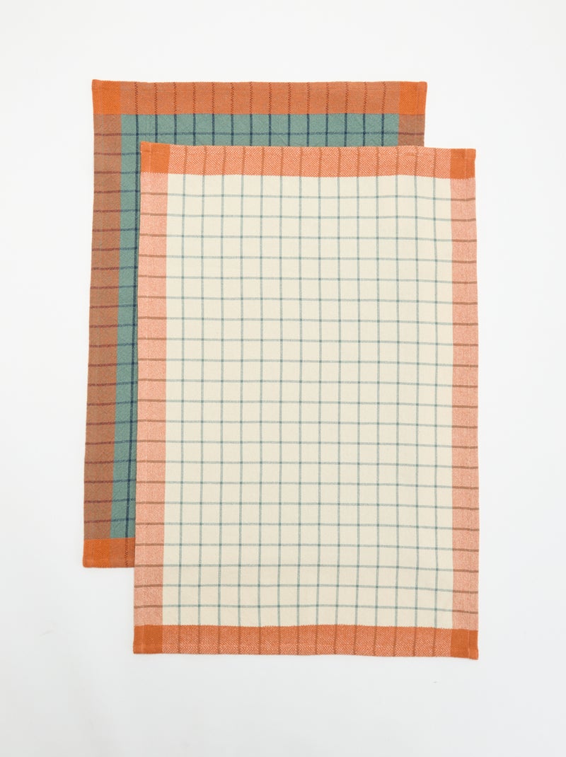 Pack de 2 panos de cozinha - KIABI Home Azul - Kiabi