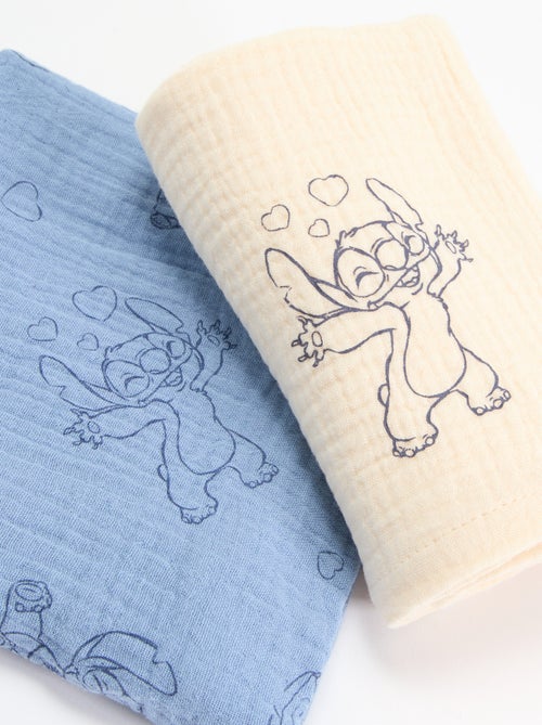 Pack de 2 panos de musselina 'Disney' - Kiabi