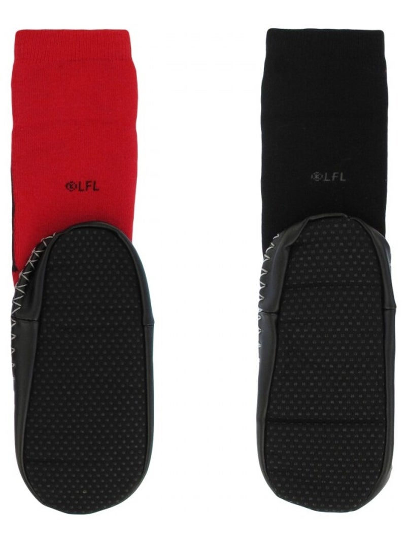Pack de 2 pantufas tipo meia star wars Preto Vermelho - Kiabi