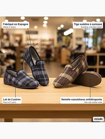 Pack de 2 pares chinelos charentaises homem ozabi