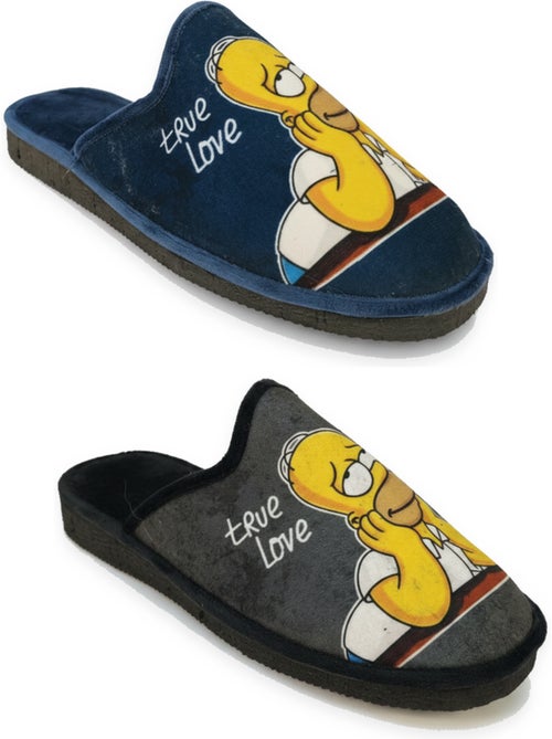 Pack de 2 pares chinelos mules homem fantasia motivo desenho animado ozabi - Kiabi Pack de 2 pares chinelos mules homem fantasia motivo desenho animado ozabi - Kiabi