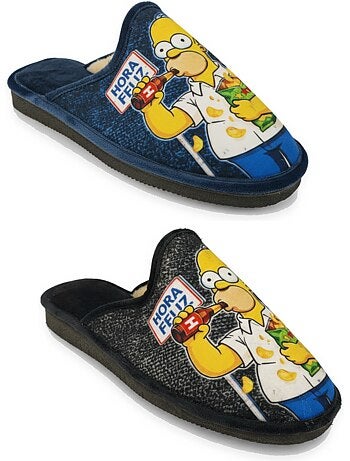 Pack de 2 pares chinelos mules homem fantasia motivo desenho animado ozabi