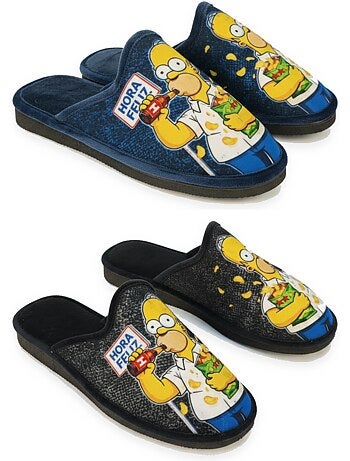 Pack de 2 pares chinelos mules homem fantasia motivo desenho animado ozabi