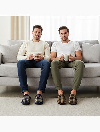 Pack de 2 pares chinelos mules homem ozabi fabricados em espanha
