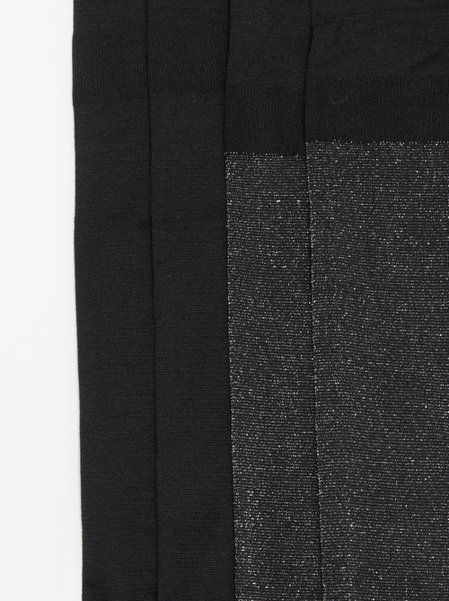 Pack de 2 pares de collants - 1 mate + 1 brilhante - Kiabi