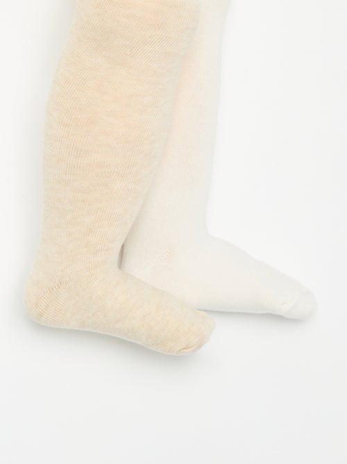 Pack de 2 pares de collants - Kiabi Pack de 2 pares de collants - Kiabi
