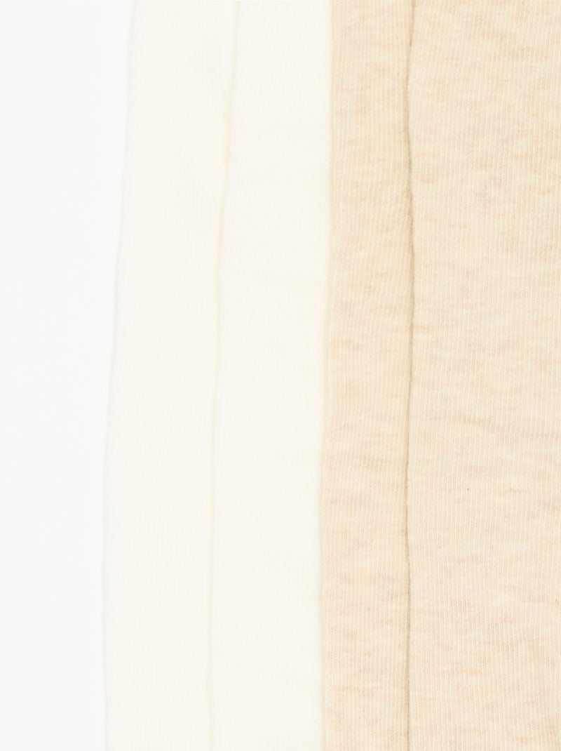 Pack de 2 pares de collants Bege - Kiabi