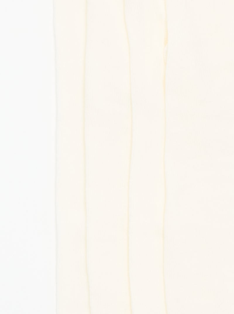 Pack de 2 pares de collants Branco - Kiabi