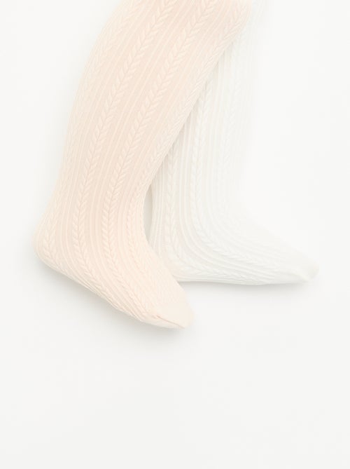 Pack de 2 pares de collants - Kiabi Pack de 2 pares de collants - Kiabi