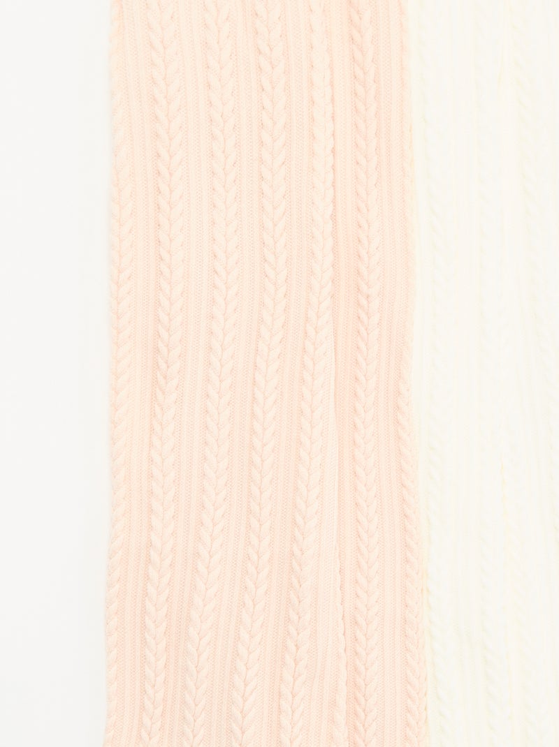 Pack de 2 pares de collants Branco - Kiabi