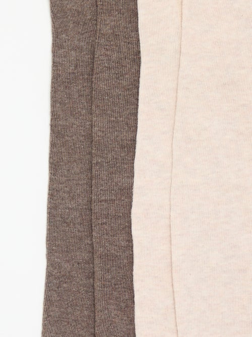 Pack de 2 pares de collants - Kiabi Pack de 2 pares de collants - Kiabi