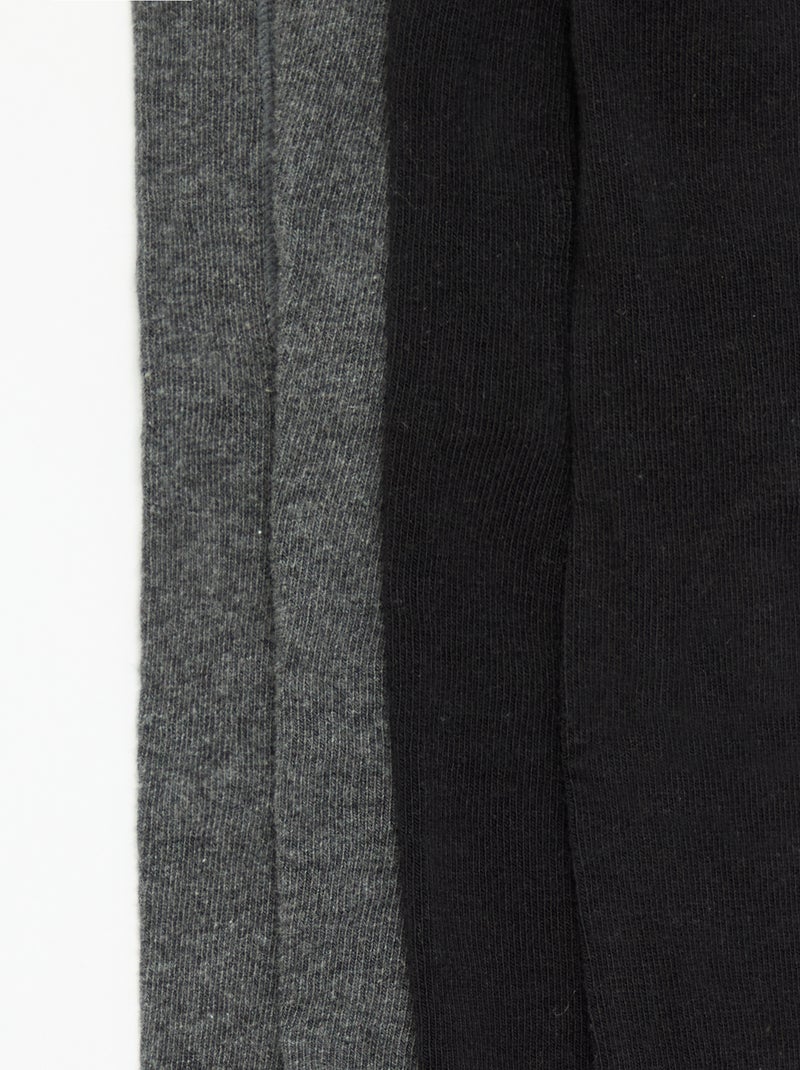 Pack de 2 pares de collants Cinza - Kiabi