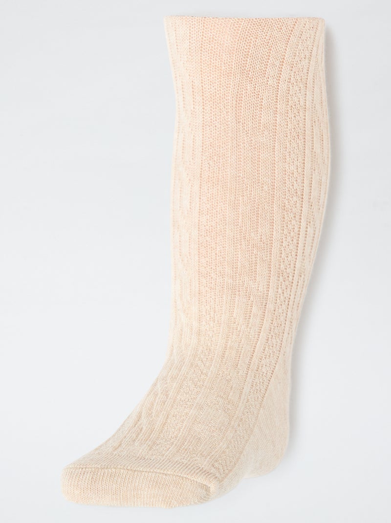 Pack de 2 Pares de Collants de Malha Vermelho - Kiabi