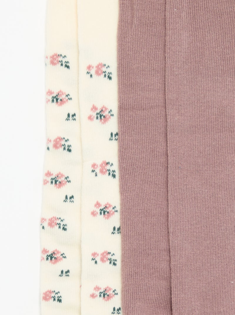 Pack de 2 pares de collants fantasia Rosa - Kiabi