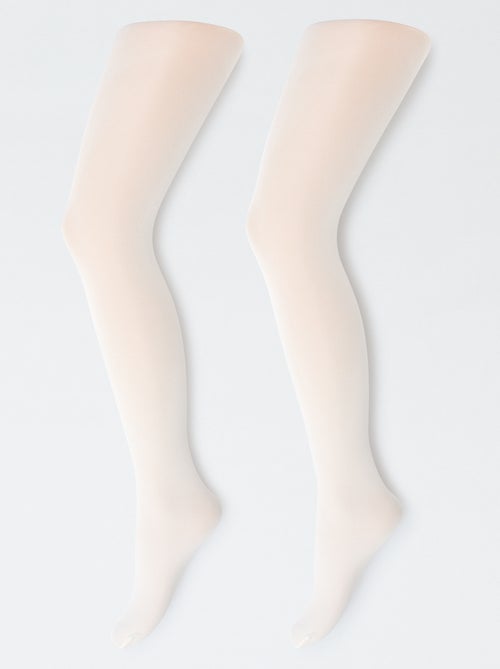 Pack de 2 pares de collants leves - Kiabi