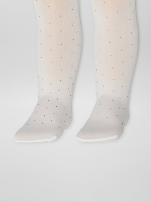 Pack de 2 pares de collants leves com fantasia - Kiabi
