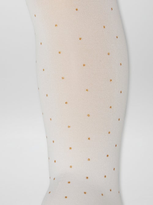 Pack de 2 pares de collants leves com fantasia - Kiabi