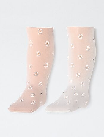 Pack de 2 pares de collants leves com fantasia