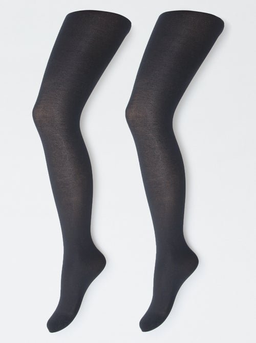 Pack de 2 pares de collants leves - Kiabi
