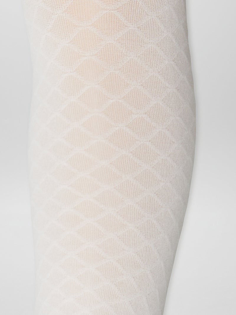 Pack de 2 Pares de Collants Ligeiros com Fantasia AZUL - Kiabi