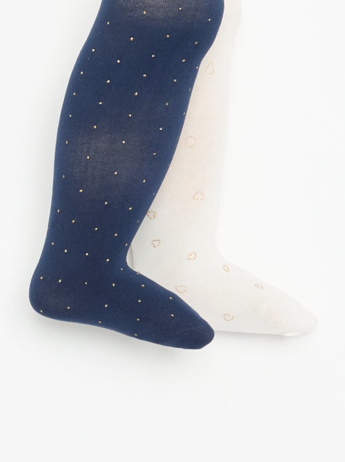 Pack de 2 Pares de Collants Ligeiros Fantasia - Kiabi Pack de 2 Pares de Collants Ligeiros Fantasia - Kiabi