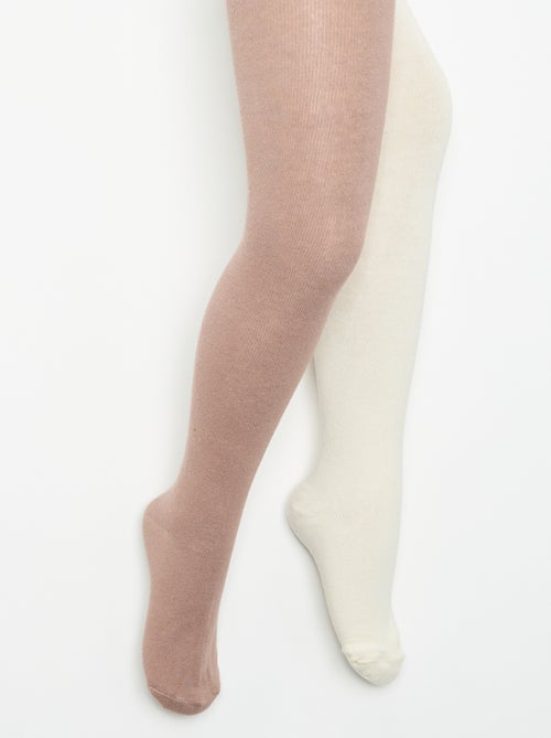 Pack de 2 pares de collants lisos - Kiabi Pack de 2 pares de collants lisos - Kiabi