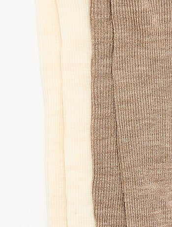 Pack de 2 pares de collants lisos