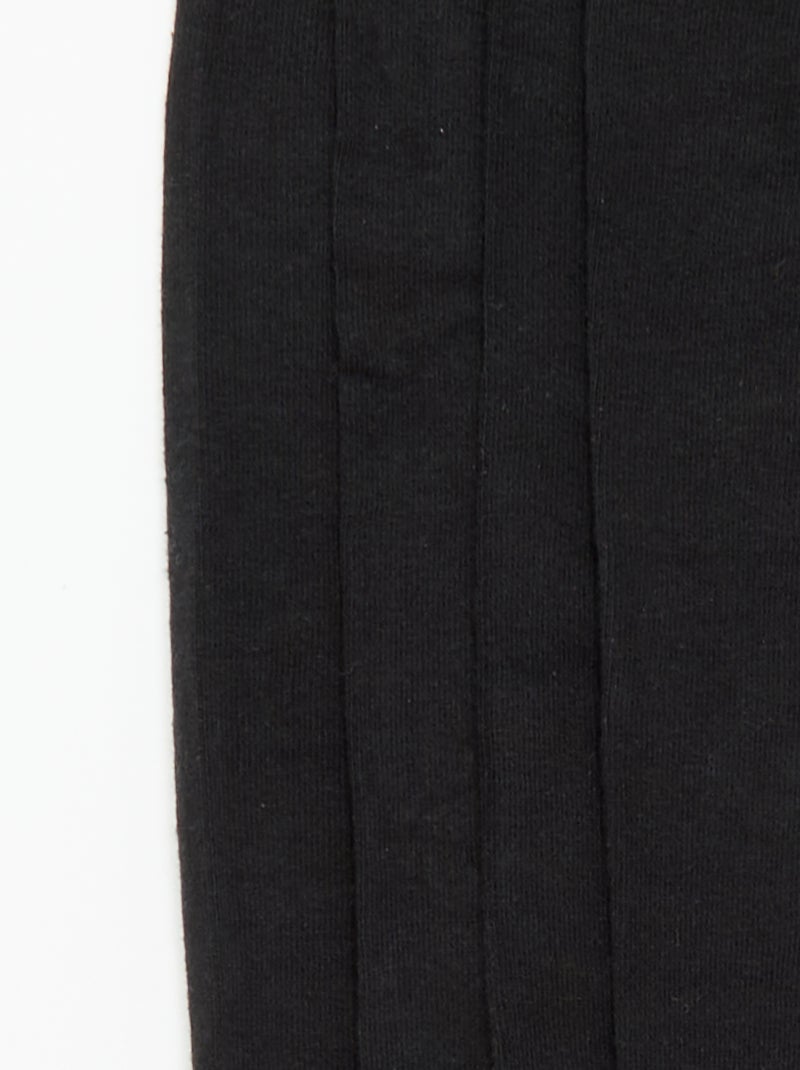 Pack de 2 pares de collants lisos Preto - Kiabi