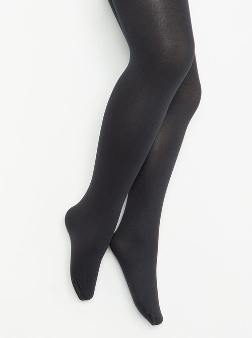 Pack de 2 pares de collants - Kiabi Pack de 2 pares de collants - Kiabi