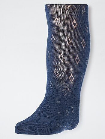 Pack de 2 pares de collants quentes com padrão de malha