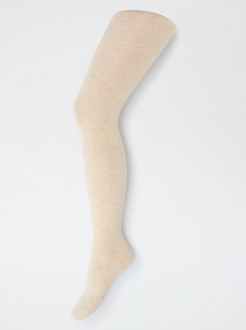 Pack de 2 pares de collants quentes lisas - Kiabi