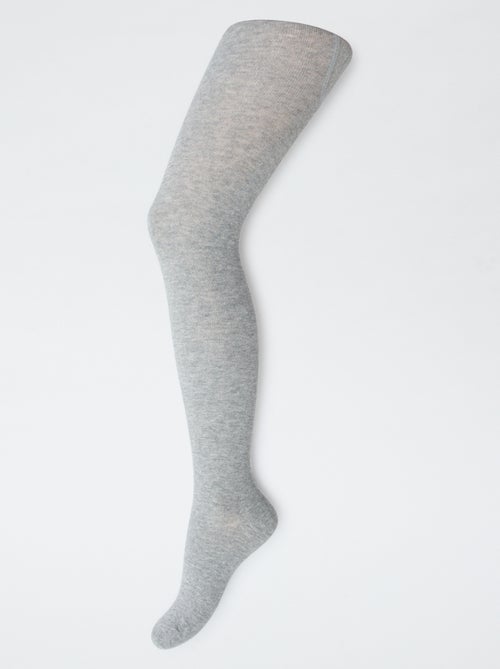 Pack de 2 pares de collants quentes lisas - Kiabi