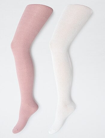 Pack de 2 pares de collants quentes lisas