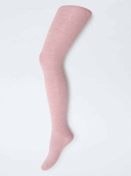 Pack de 2 pares de collants quentes lisas - Kiabi