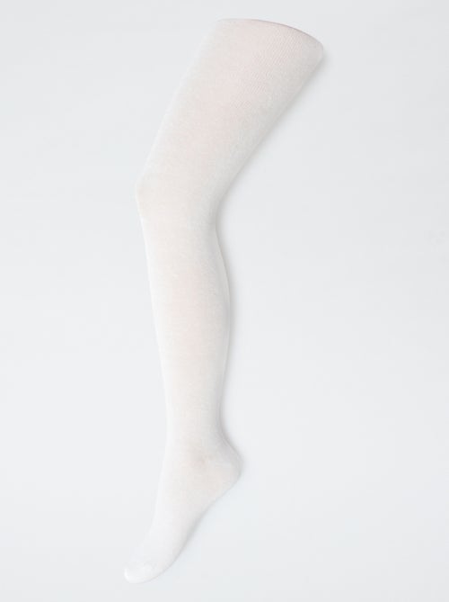 Pack de 2 pares de collants quentes lisas - Kiabi