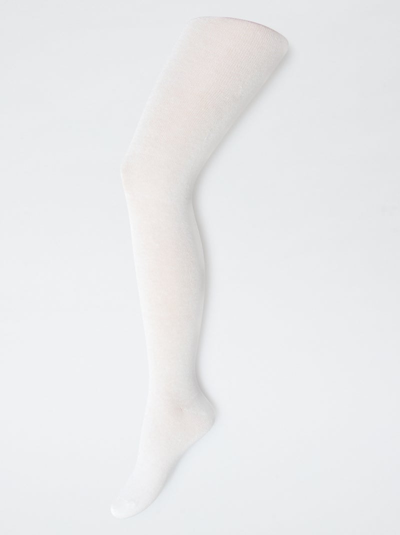 Pack de 2 pares de collants quentes lisas Rosa - Kiabi