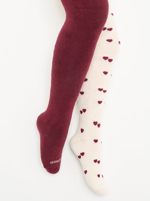 Pack de 2 pares de collants - Kiabi