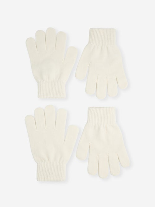 Pack de 2 pares de luvas de malha - Kiabi Pack de 2 pares de luvas de malha - Kiabi