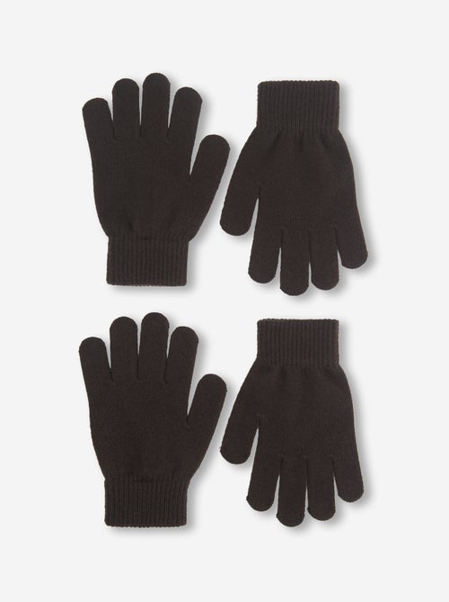 Pack de 2 pares de luvas de malha - Kiabi Pack de 2 pares de luvas de malha - Kiabi