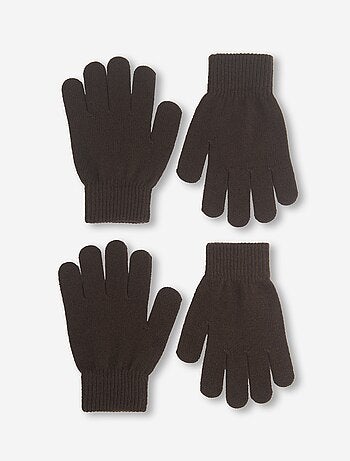 Pack de 2 pares de luvas de malha