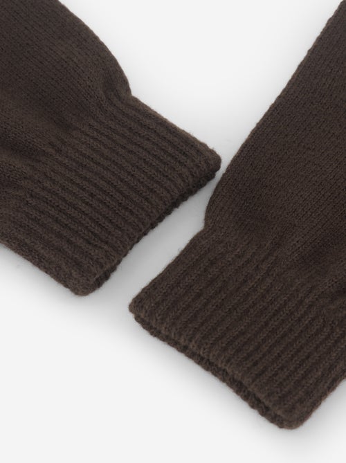 Pack de 2 pares de luvas de malha - Kiabi