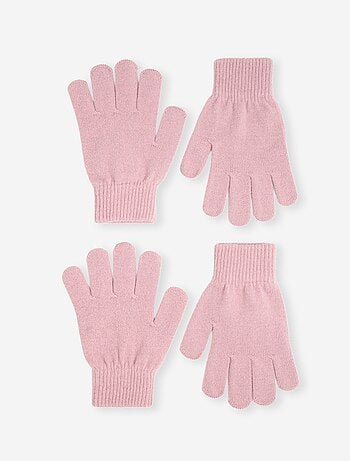 Pack de 2 pares de luvas de malha