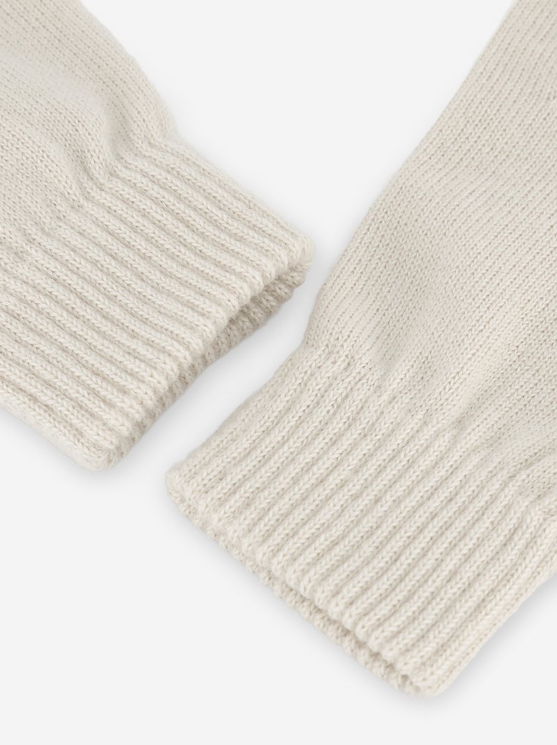 Pack de 2 pares de luvas táteis Bege - Kiabi