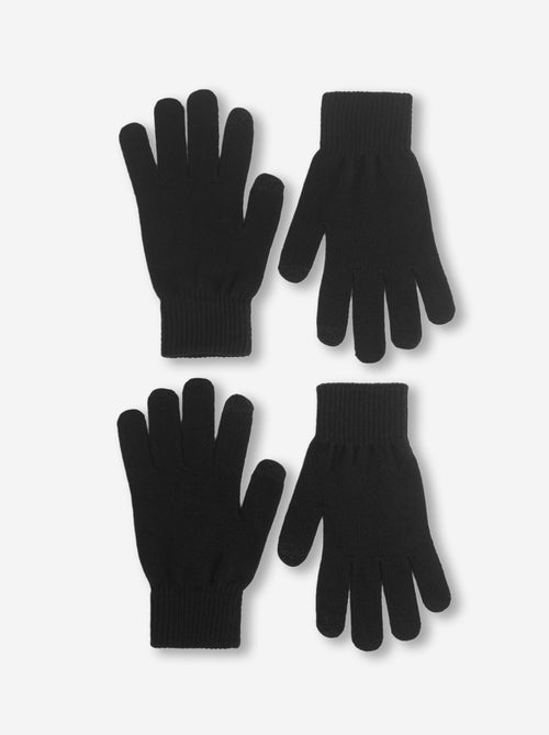 Pack de 2 pares de luvas táteis - Kiabi